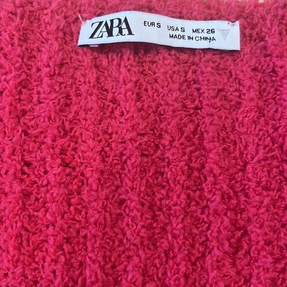 EUC ZARA PINK CROPPED CARDIGAN, size small - Picture 4 of 5